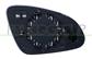 MIRROR GLASS BASE LEFT-ASPHERICAL-HEATED-CHROME