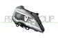 HEADLAMP RIGHT ELECTRIC H1+H7-WITH MOTOR-LED-BLACK