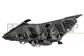 HEADLAMP RIGHT ELECTRIC H1+H7-WITH MOTOR-LED-BLACK