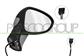 RETROVISORE DESTRO-ELETTRICO-CON PRIMER-TERMICO-CHIUDIBILE-CORPO NERO-GOFFRATO-CONVESSO-7 PINS