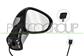 RETROVISORE DESTRO-ELETTRICO-CON PRIMER-TERMICO-CORPO NERO-LUCIDO-CONVESSO-5 PINS