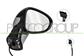 RETROVISORE DESTRO-ELETTRICO-CON PRIMER-TERMICO-CHIUDIBILE-CORPO NERO-LUCIDO-CONVESSO-7 PINS