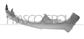 FRONT BUMPER-UPPER-PRIMED-WITH CUTTING MARKS FOR PDC AND PARK ASSIST