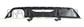 REAR BUMPER SPOILER-BLACK-GLOSSY-WITH DOUBLE EXHAUST ON THE RIGHT
