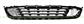 FRONT BUMPER GRILLE-CENTRE-BLACK MOD. ALLURE