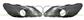 FRONT BUMPER GRILLE SET-WITH FOG LAMP HOLES (RIGHT+LEFT) WITH MOLDING HOLES MOD. ALLURE