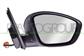 DOOR MIRROR RIGHT-ELECTRIC-HEATED-BLACK-WITH SENSOR-WITH LAMP-CONVEX-8 PINS