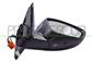 DOOR MIRROR RIGHT-ELECTRIC-PRIMED-HEATED-FOLDABLE-WITH LAMP-WITH SENSOR-WITH AMBIENT LIGHT-CONVEX-11 PINS