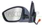 DOOR MIRROR LEFT-ELECTRIC-PRIMED-HEATED-FOLDABLE-WITH LAMP-WITH AMBIENT LIGHT-CONVEX
