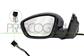DOOR MIRROR LEFT-ELECTRIC-PRIMED-HEATED-WITH LAMP-CONVEX-6 PINS
