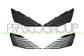 SET OF GRILLE MOLDINGS-WITHOUT PRIMER-(RIGHT+LEFT)