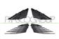 SET OF GRILLE MOLDINGS-WITHOUT PRIMER-(RIGHT+LEFT)