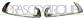 FOG LAMP SET FRAME-CHROME (RIGHT+LEFT)