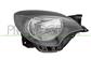 HEADLAMP RIGHT H4 ELECTRIC-WITHOUT MOTOR-BLACK