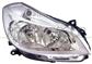 HEADLAMP RIGHT H7+H7 ELECTRIC-WITH MOTOR-CHROME