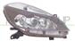 OPTICA IZQUIERDA XENON/2DS H7+H7 ELECTRICA-SIN MOTOR