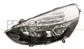 OPTICA IZQUIERDA H1+H7 ELECTRICA-CON MOTOR-NEGRA-BORDE NEGRO