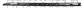 FRONT DOOR MOLDING RIGHT-BLACK-TEXTURED FINISH-WITH PROFILE HOLES