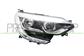 HEADLAMP RIGHT H7+H7 ELECTRIC-WITHOUR MOTOR-WITH DAY RUNNING LIGHT-CHROME RIM-LED