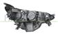 HEADLAMP LEFT H7+H7 ELECTRIC-WITHOUR MOTOR-WITH DAY RUNNING LIGHT-CHROME RIM-LED