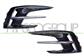 SET REJILLA PARACHOQUES NEGRO BRILLANTE-SIN AGUJEROS ANTINIEBLA-CON MOLDURA CROMADA (DERECHA+IZQUIERDA)