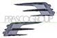 SET OF FRONT BUMPER GRILLE-BLACK-GLOSSY-WITHOUT FOG LAMP HOLES-WITH MOLDING CHROME (RIGHT+LEFT)