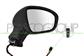 DOOR MIRROR RIGHT-ELECTRIC-HEATED-BLACK-WITH SENSOR-WITH LAMP-ASPHERICAL-9 PINS