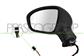 DOOR MIRROR LEFT-ELECTRIC-HEATED-BLACK-WITH LAMP-ASPHERICAL-7 PINS