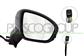 DOOR MIRROR RIGHT-ELECTRIC-PRIMED-HEATED-WITH LAMP-WITH SENSOR-ASPHERICAL-9 PIN