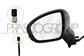 DOOR MIRROR LEFT-ELECTRIC-PRIMED-HEATED-WITH LAMP-ASPHERICAL-7 PINS
