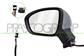 DOOR MIRROR LEFT-ELECTRIC-PRIMED-HEATED-FOLDABLE-WITH LAMP-ASPHERICAL-9 PINS