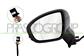 DOOR MIRROR LEFT-ELECTRIC-PRIMED-HEATED-FOLDABLE-WITH LAMP-WITH BLIS-ASPHERICAL-10 PINS