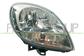 HEADLAMP RIGHT MOD. H4 ELECTRIC-CLEAR LAMP-WITHOUT MOTOR-CHROME