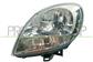 HEADLAMP LEFT MOD. H4 ELECTRIC-CLEAR LAMP-WITHOUT MOTOR-CHROME