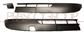 FRONT BUMPER MOLDING SET-BLACK-TEXTURED FINISHS (RIGHT+LEFT)-WITH TOW HOOK COVER