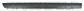 FRONT DOOR MOLDING LEFT-WITH CLIPS-BLACK-TEXTURED FINISH