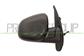 DOOR MIRROR RIGHT-CABLE-BLACK-ASPHERICAL-CHROME