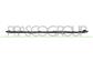 REAR BUMPER SPOILER-SILVER-WITH PDC HOLES+SENSOR HOLDERS