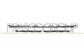 SET OF GRILLE MOLDINGS-CHROME-(3 PIECES)