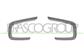 SET OF MOLDINGS FOR FRONT BUMPER GRILLS-WITH FOG LAMP HOLES-CHROME-(RIGHT+LEFT)