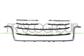 GRILLE CALANDRE NOIRE AVEC 3 MOULURES CHROMEES ET 4 MOULURES NOIRE-BRILLANTE
