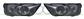 FRONT BUMPER GRILLE SET-BLACK-WITH FOG LAMP CUTTING MARKS-(RIGHT+LEFT)