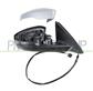 DOOR MIRROR RIGHT-ELECTRIC-PRIMED-HEATED-WITH LAMP-CONVEX-6 PINS