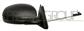 DOOR MIRROR RIGHT-CABLE-BLACK-CONVEX-CHROME