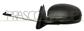 DOOR MIRROR LEFT-CABLE-BLACK-ASPHERICAL-CHROME