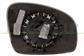 MIRROR GLASS BASE LEFT-HEATED-ASPHERICAL-CHROME