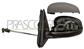 DOOR MIRROR LEFT-CABLE-PRIMED-ASPHERICAL-CHROME