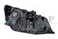 OPTICA IZQUIERDA H7+H7 ELECTRICA-CON MOTOR-CON LUZ DIURNA-NEGRA-LED