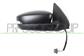DOOR MIRROR RIGHT-ELECTRIC-BLACK-HEATED-WITH LAMP-CONVEX-6 PINS