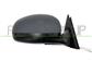 DOOR MIRROR RIGHT-WITH CABLE-BLACK-WITH LAMP-CONVEX-2 PINS